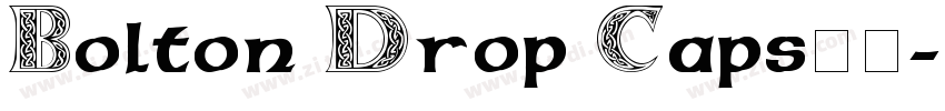 Bolton Drop Caps字体字体转换